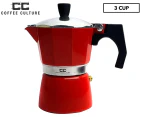 Coffee Culture 3-Cup Percolator Coffee Maker - Red