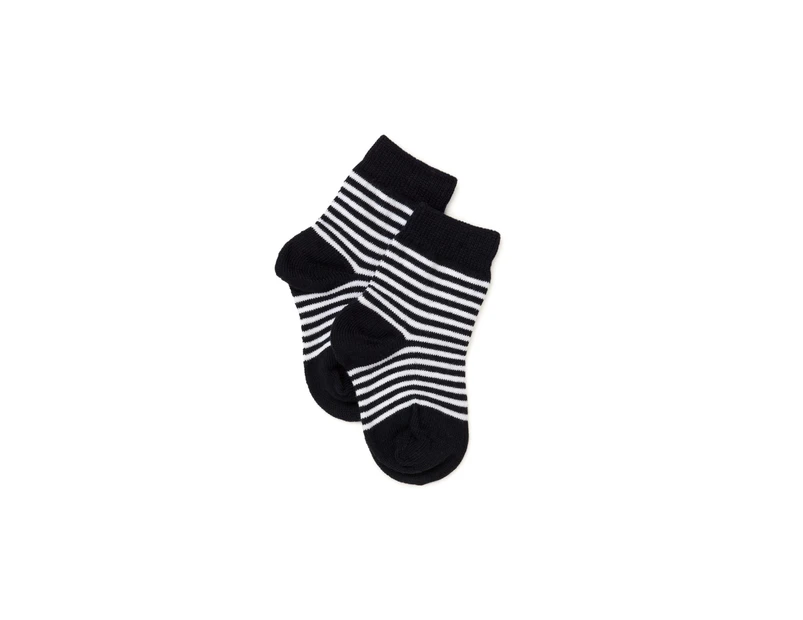 Marquise 2 Pack Knitted Socks Navy and White Stripe