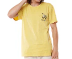 Sunnyville Men's Felix The Cat Catch It Tee / T-Shirt / Tshirt - Yellow