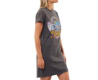 Sunnyville Women's Van Halen T-Shirt Dress - Charcoal