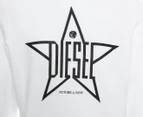 Diesel Men's Star Print Sweatshirt - White