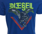 Diesel Men's Panther Tee / T-Shirt / Tshirt - Blue
