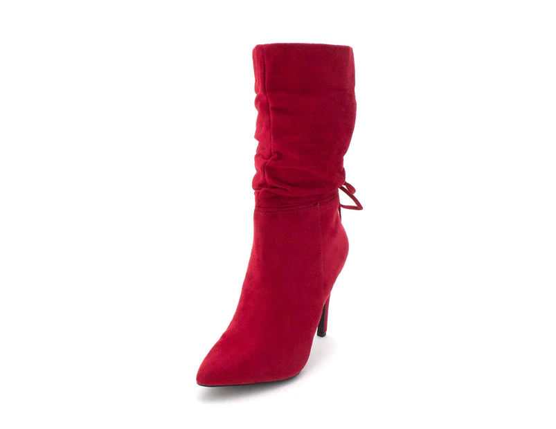 Zigi Soho Womens Jeenie Fabric Pointed Toe Mid-Calf Fashion Boots