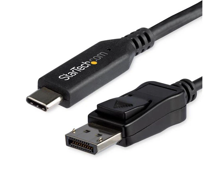 Star Tech 1.8m USB C To DisplayPort 1.4 Cable BLK 8K/30Hz For PC/Windows/Mac