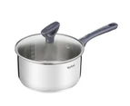 3pc Tefal Daily Cook Induction Stainless Steel 16 18 20cm Saucepans Set w  Lids