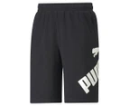 Puma Men's Big Logo 10-Inch Shorts - Black