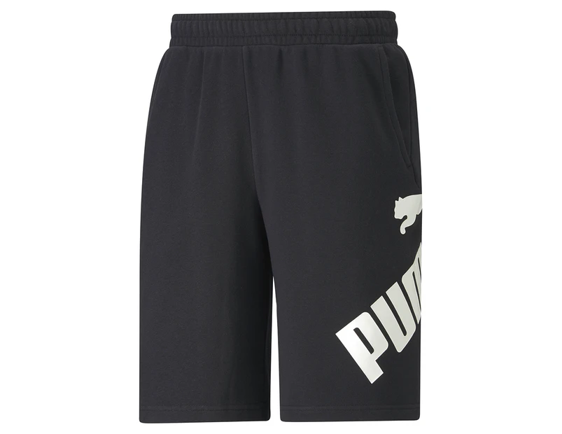 Puma Men's Big Logo 10-Inch Shorts - Black