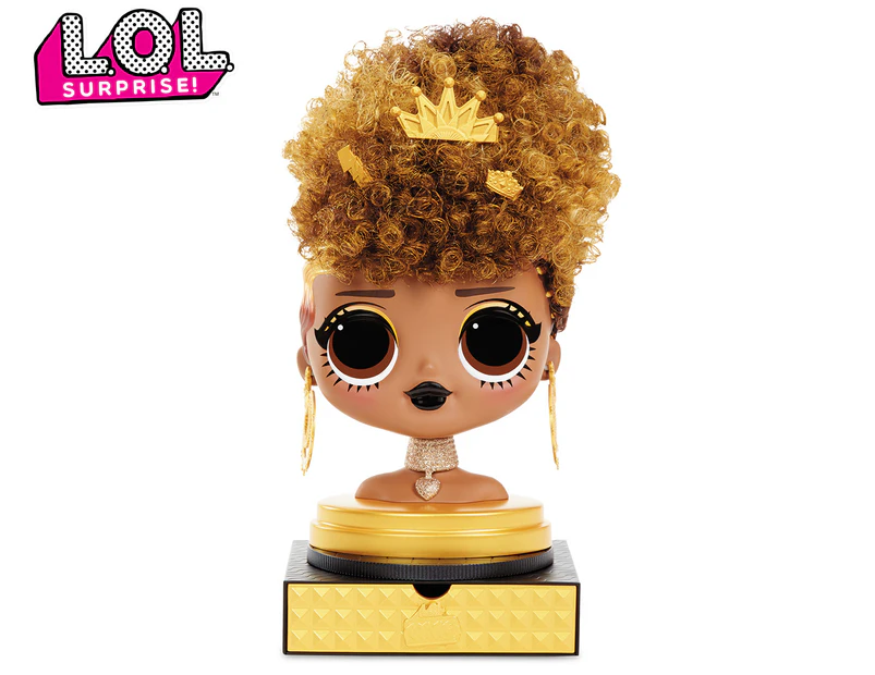 LOL Surprise! O.M.G. Styling Head w/ Stick-On Hair - Royal Bee