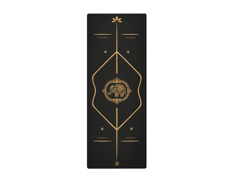 6mm Micro Textured Anti Slip TPE Yoga Mat Fitness Multi-Purpose 183x68cm - Thai Elephant