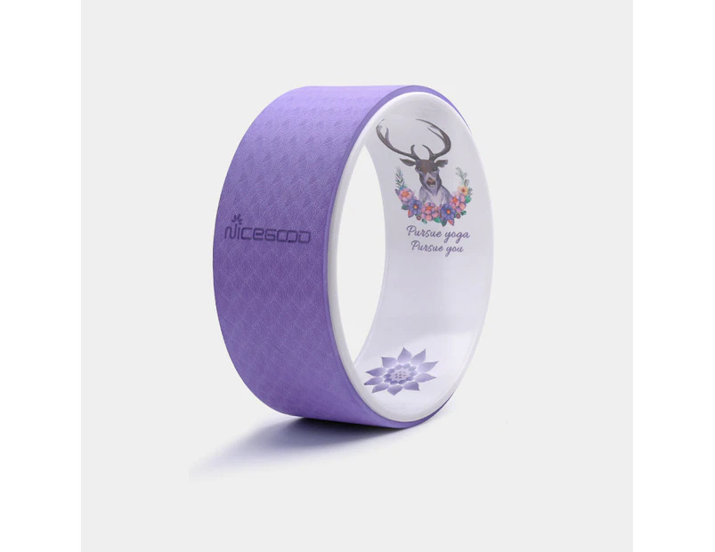32cm TPE Yoga Fitness Wheel - Purple