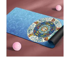 Non Slip Ultra Thin Yoga Mat 1mm Thick Portable Foldable 178x61cm - Ocean Flower