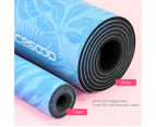 Non Slip Ultra Thin Yoga Mat 1mm For Advanced Users Eco-Friendly 178x61cm - Flamingo