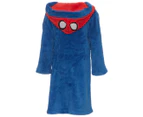 Spider-Man Boys' Hooded Dressing Gown - Blue