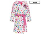 Minnie Mouse Girls' Hooded Dressing Gown - White