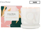 Circa Home Scented Soy Candle 260g - Limited Edition Sea Salt & Vanilla