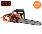 Black & Decker 2200W Corded Chainsaw - Black/Orange 45cm