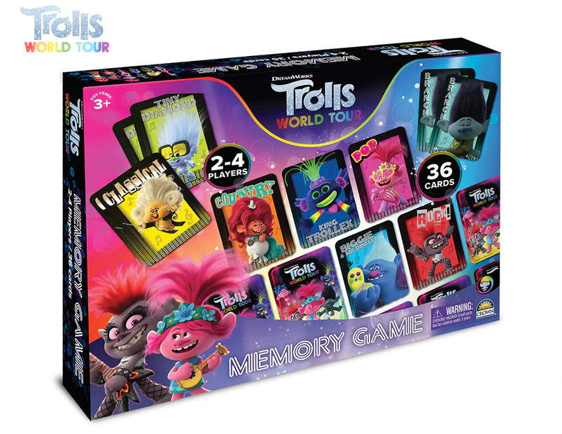 Dreamworks Trolls World Tour Memory Game