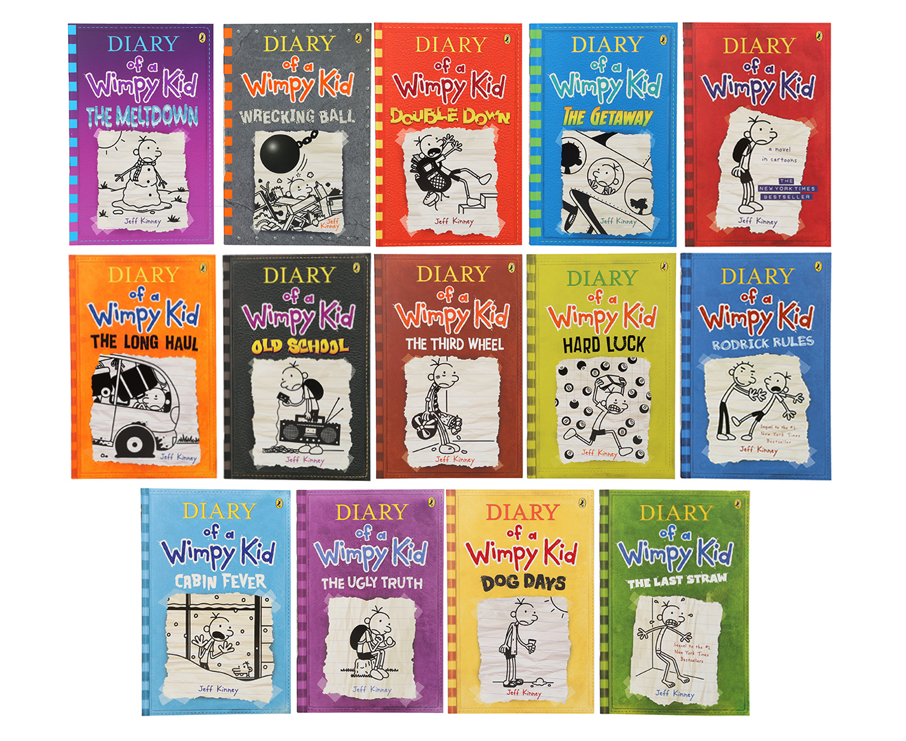 Diary of a Wimpy Kid 14Book Collection by Jeff Kinney Catch.co.nz