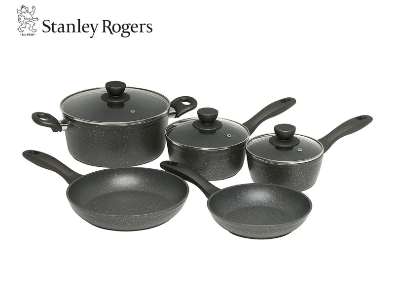 Stanley Rogers 5-Piece Quartz Stone Advanced Cookware Set