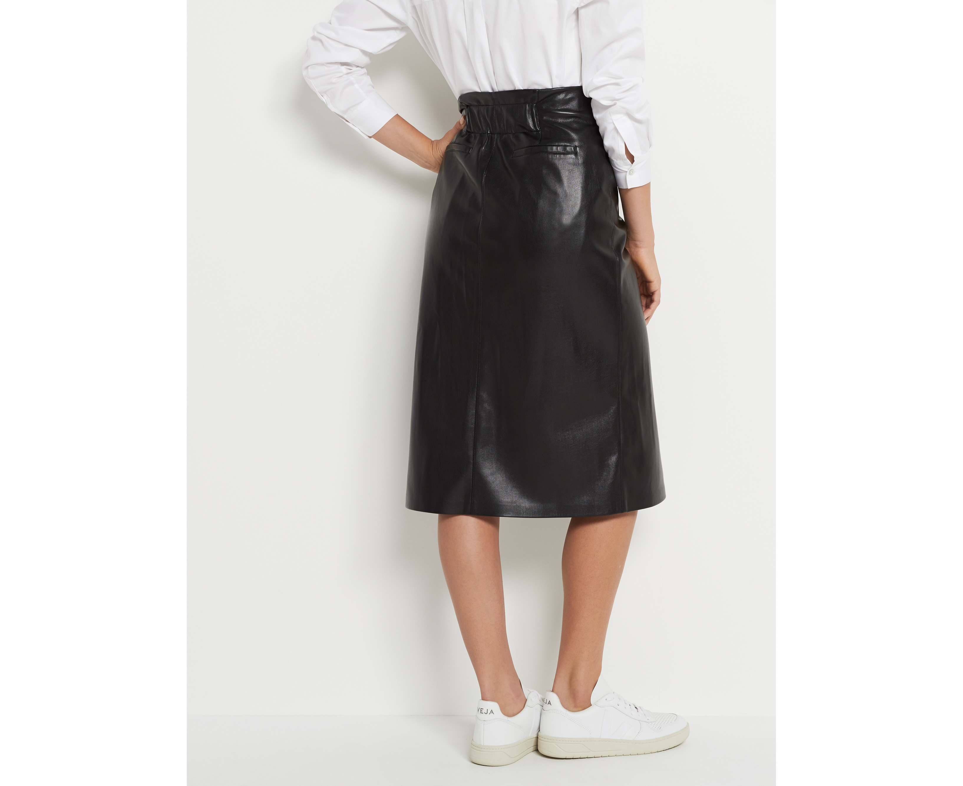 Sussan Women's Faux Leather Skirt in Black | Catch.com.au