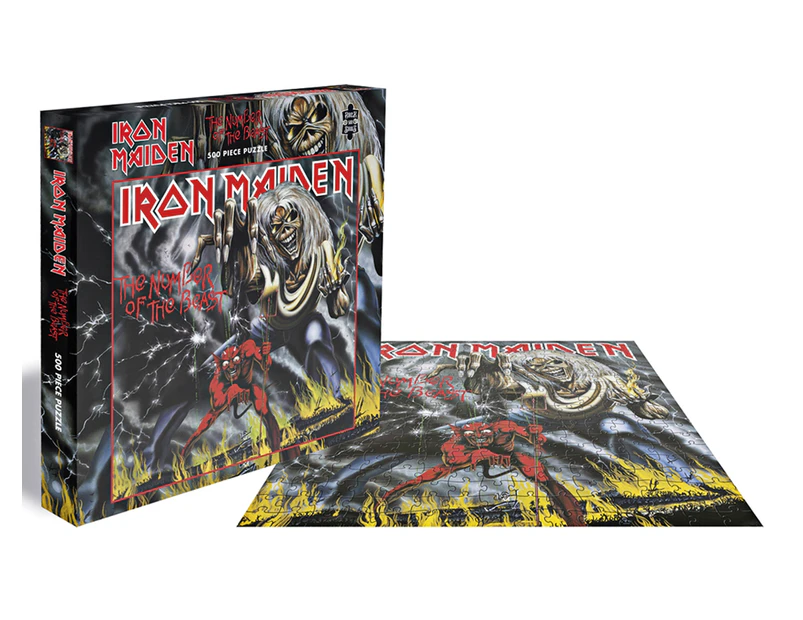 Rocksaws Iron Maiden The Number Of The Beast 500-Piece Jigsaw Puzzle