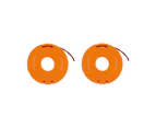 WORX WA0004 2-Pack Replacement Grass Trimmer Spool & Line 1.3m