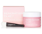Generation Clay Urban Defence Purifying Pink Australian Clay Mask with Brush 60g