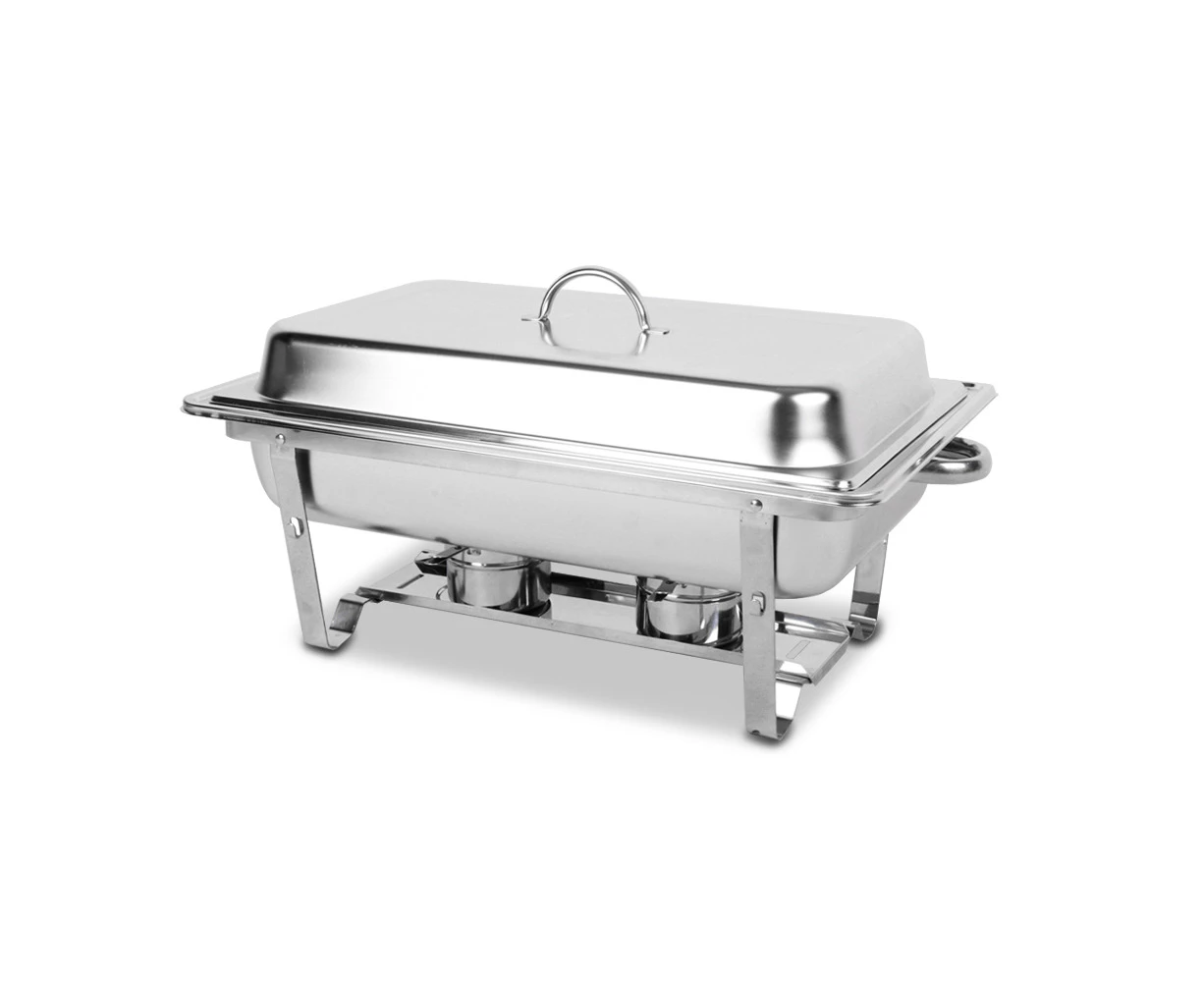 WACWAGNER 9L Bain Marie Bow Chafing Dish Set Buffet Pan Food Warmer Stainless Steel