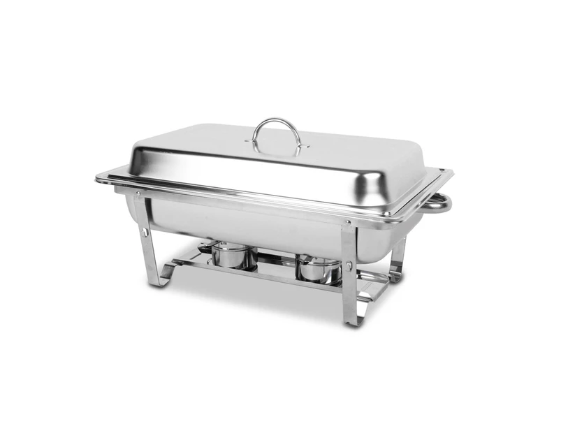 WACWAGNER 9L Bain Marie Bow Chafing Dish Set Buffet Pan Food Warmer Stainless Steel