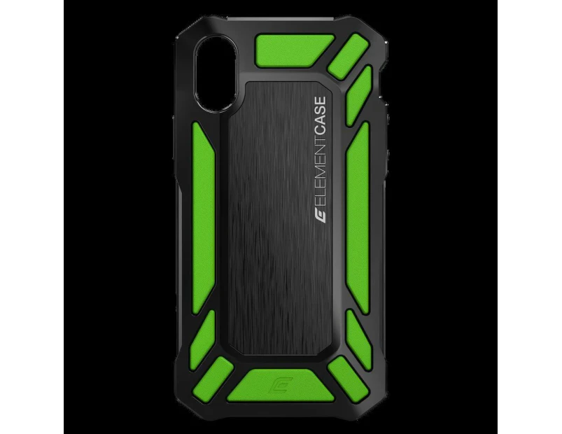 Element Case Roll Cage MIL-SPEC Rugged Case For iPhone XS / X - GREEN