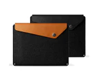 Mujjo Premium Slim Leather Sleeve For 12" MacBook - BLACK