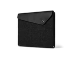 Mujjo Premium Slim Leather Sleeve For 12" MacBook - BLACK