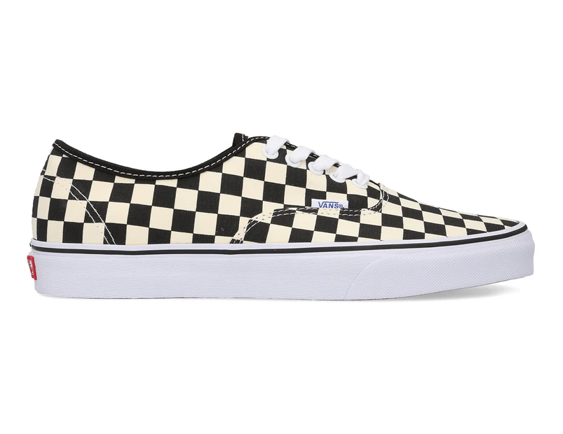 Vans Men's Authentic Checkerboard Sneakers - Black/White