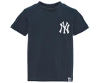 Majestic Athletic Boys' New York Yankees Jeaner Tee / T-Shirt / Tshirt - Navy