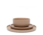 12pc S&P Hana Stoneware Dinner Set w  Plate Side Plate Bowl Dishwasher Microwave