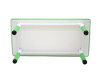 120x60cm Kids Green Whiteboard Drawing Activity Table & 6 Green Chairs Set
