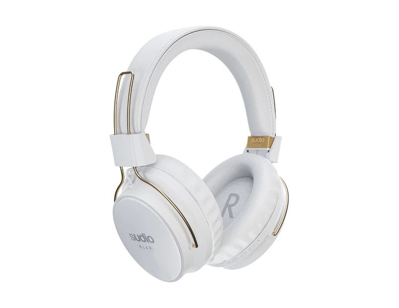 Sudio KLAR Wireless Noise Cancelling Over-Ear Headphone - White