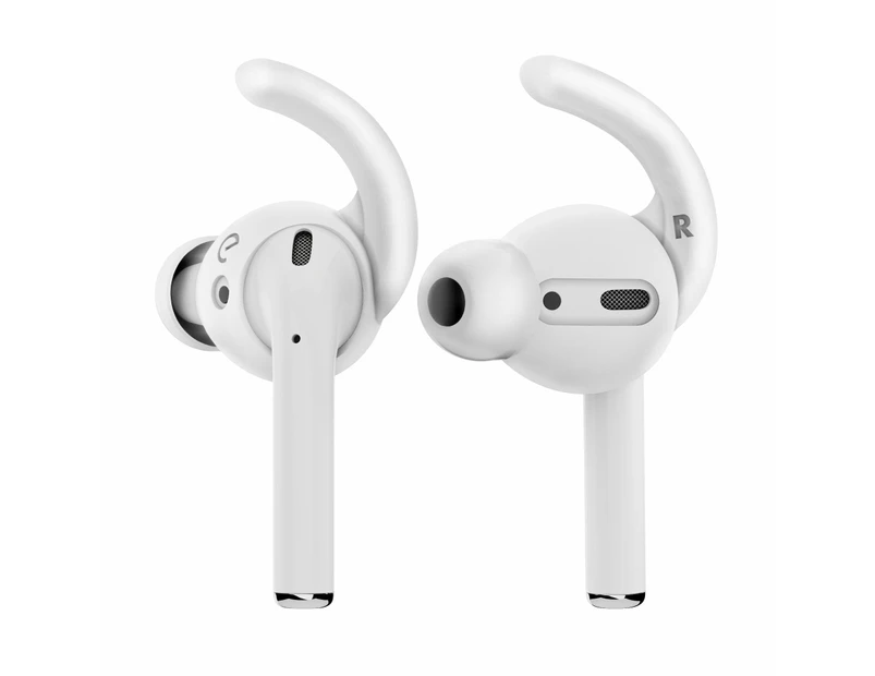 KeyBudz EarBuddyz Ultra Silicon Ear Hooks For Apple AirPods & EarPods - White