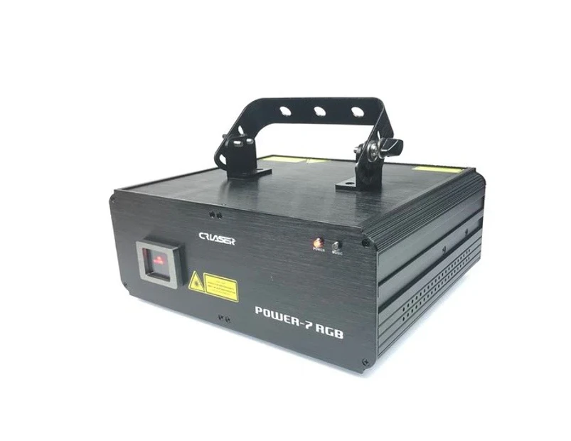 CR Laser Power 7 RGB Full Color DJ Stage Disco Laser 1W Sound Auto DMX ILDA 20K Scanner