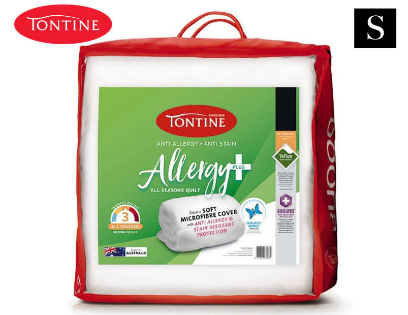 Tontine Allergy Plus All Seasons Single Bed Quilt