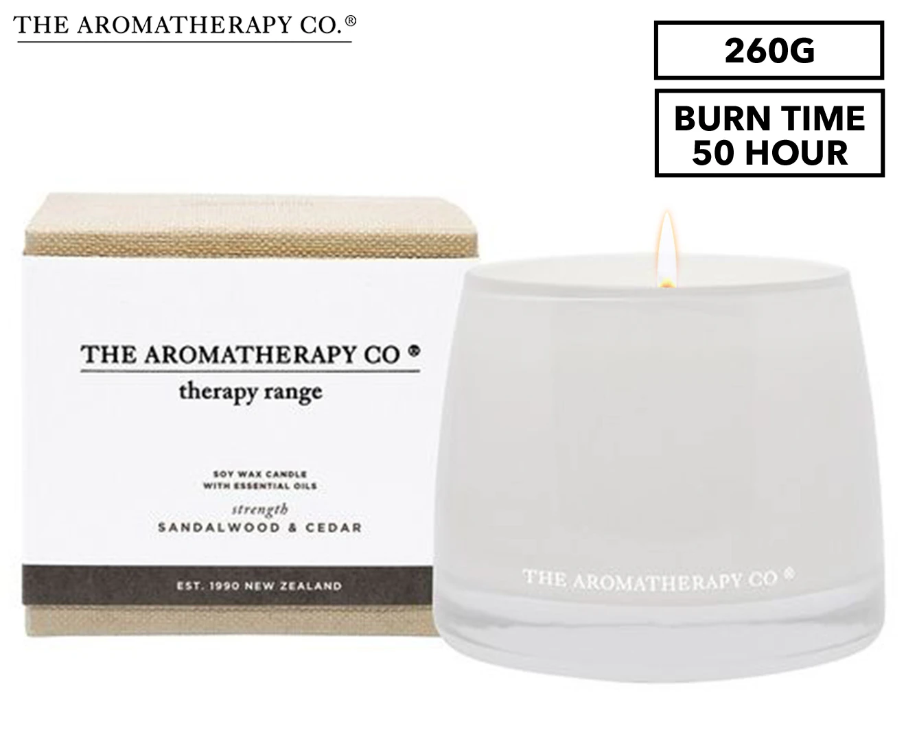 THE AROMATHERAPY CO Therapy Candle Strength - Sandalwood & Cedar