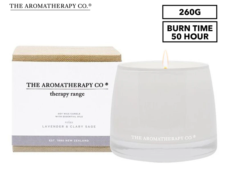The Aromatherapy Co. Therapy Candle Relax 260g - Lavender & Clary Sage