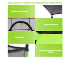 Kids 4.5ft Trampoline Round Trampolines w/Enclosure Safety Net Outdoor Jumping Green Gift