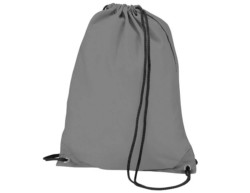 BagBase Budget Water Resistant Sports Gymsac Drawstring Bag (11L) (Graphite Grey) - RW2550