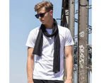 Build Your Brand Adults Unisex Jersey Scarf (Black) - RW6492
