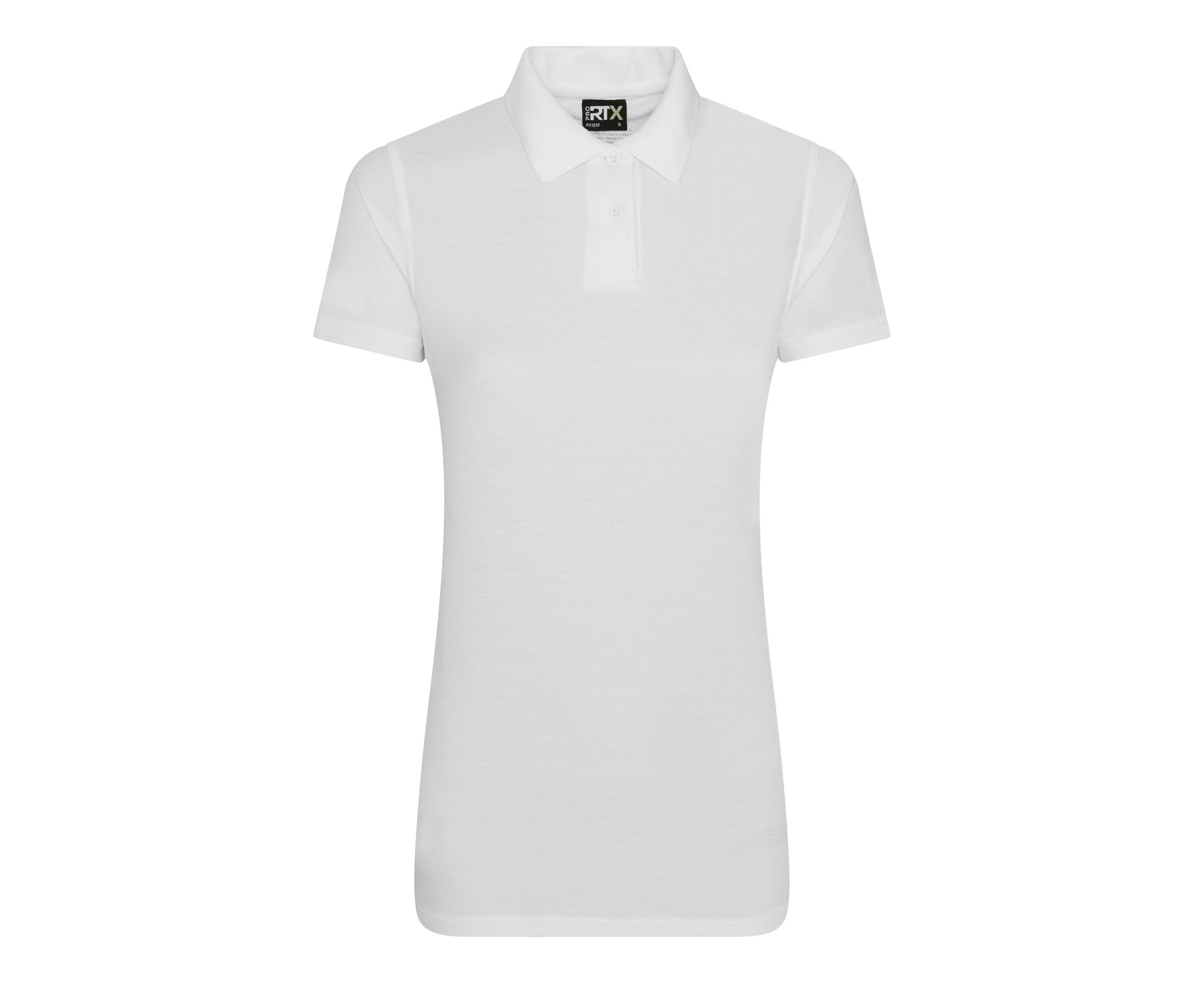 Pro RTX Womens Pro Polyester Polo (White) - RW6119