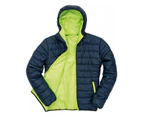 Result Core Mens Soft Padded Jacket (Navy/Lime) - RW5947