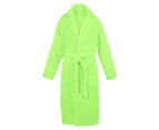 A&R Towels Adults Unisex Bath Robe With Shawl Collar (Lime Green) - RW6532
