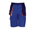 Result Unisex Work-Guard Lite Workwear Shorts (Breathable And Windproof) (Royal / Navy / Orange) - RW3714