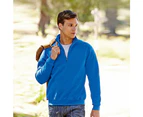 Fruit Of The Loom Mens Premium 70/30 Zip Neck Sweatshirt (Royal Blue) - RW3166